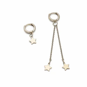 925 Sterling Silver Star Earrings