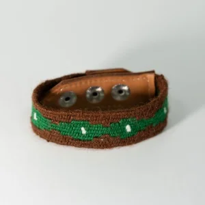 Su Yolu & Damla Motifli El Dokuması Kilim Bileklik