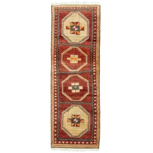 Airat Hand-woven Red Runner Rug 124x372 Cm