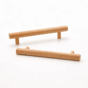 Matte Black Wooden Handle Set, 128 Mm (2-pack)