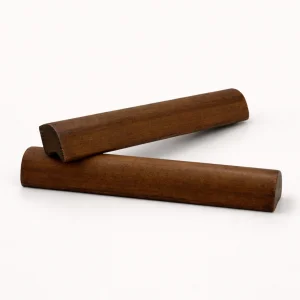 Matte Black Wooden Handle Set, 128 Mm (2-pack)