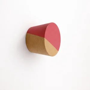 Geometric Patterned Scandinavian Style Wooden Cone Hook