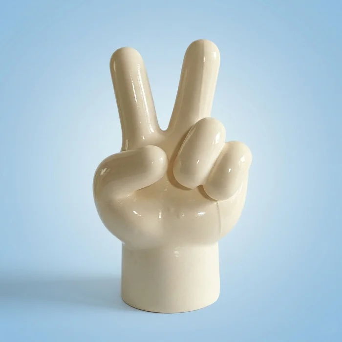 The Peace Hand Krem Dekoratif Obje image 3