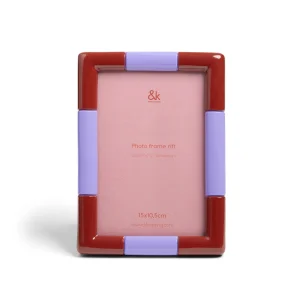 Desenli Dikdörtgen Fotoğraf Çerçevesi