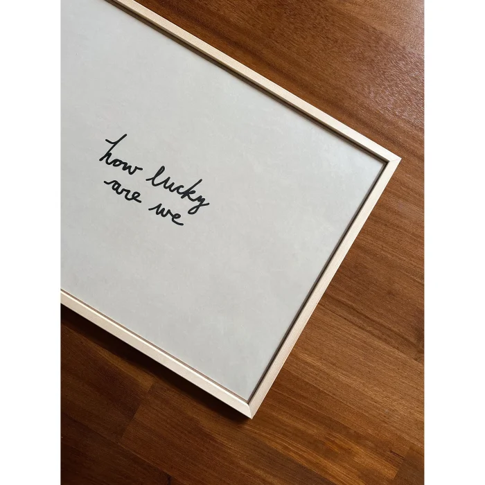 How Lucky Are We Framed Wall Art image 4