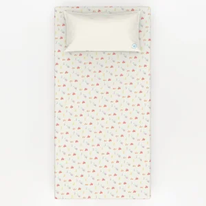 100% Cotton Fitted Baby Sheet Set - Atlantis Collection - Hermit Crab Pattern