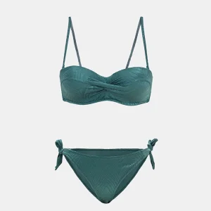Bali Dolgulu Straplez Push-up Bikini Takım