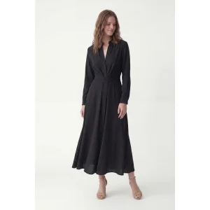 100% Lyocell Belted Dress