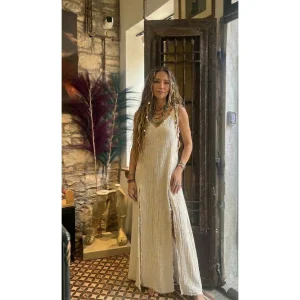 Hemp Tasseled Naturel Dress