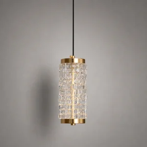 Dubbo Tekli Cam Led Sarkıt Avize