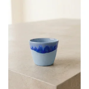 Zo Aqua Blue Ceramic Espresso Cup