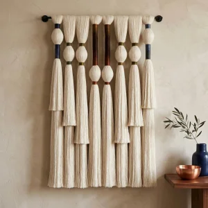 Architectural Tassels Modern Handmade Macrame Wall Decor