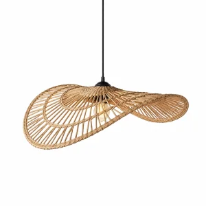 Natura Doğal Rattan Sarkıt Avize