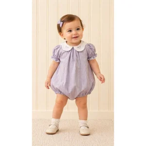 Tender Lilac Fiyonk İşleme Yaka Tulum