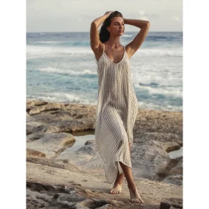 Yaz Dress - Black Stripes