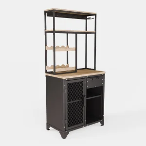 Noir Wine and Glass Cabinet