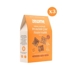 Baharatlı Kabak Çekirdeği Proteinli Çıtır Atıştırmalık 3'lü Paket