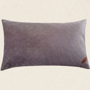 -iris- Dark Taupe Patterned Cushion With Filling