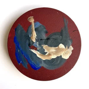 Tide Abstract Circular Painting Set of 2
