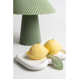 Lemon Scented Set of 2 Lemon Candles