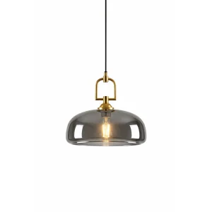 Aurelia Large Smoked Glass Pendant Light