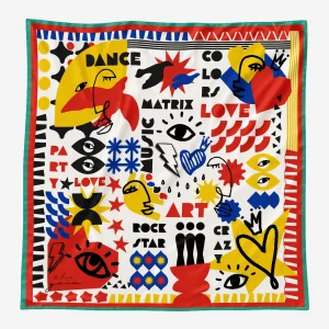 City Rhythm Silk Scarf & Bandana