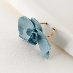 Orchid Teal Porselen Yüzük