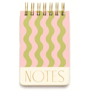 Twin Wire Chunky Notepad Wavy Stripes