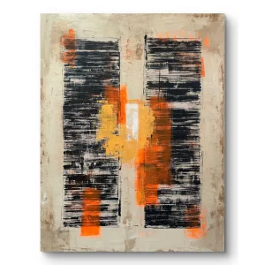 Story Of Us Acrylic on Canvas Painting