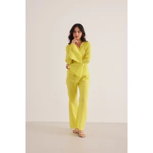 Rosalita Crinkle Sun Yellow Pants