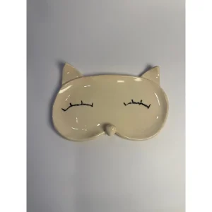 Seramik Kedi Gözlük Tepsisi