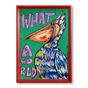 Animal Series "What A World" Orijinal Resim