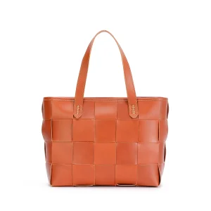 Woven Leather Konyak Mini Tote Bag