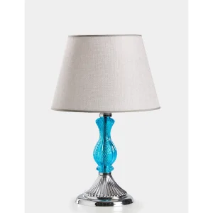 Lunart Turquoise Antique Table Lamp