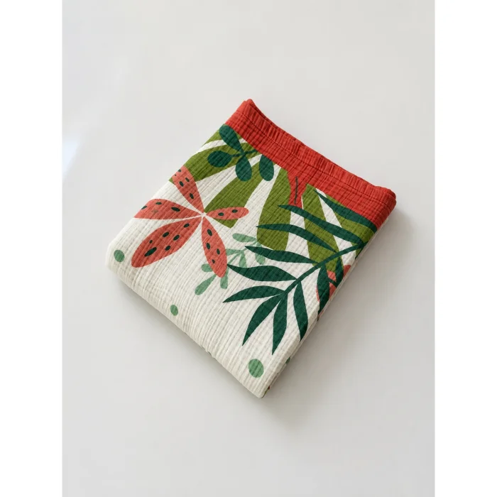 Tropics Organic Cotton 4-layer Muslin Kids Blanket - 4