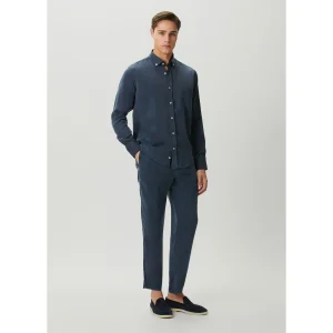 Tencel Lacivert Jogger Pantolon