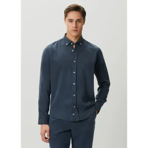 Tencel Modal Lacivert Gömlek