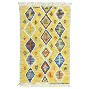 Mirva Sarı El Dokuma Kilim