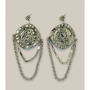 Signature Silver Antique Earrings