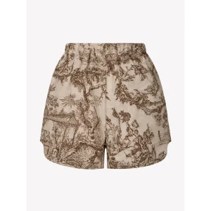 Nicole Brown Linen Shorts