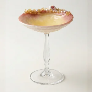 Maris Pure II Handcrafted Pearl Sea Shell Design Goblet