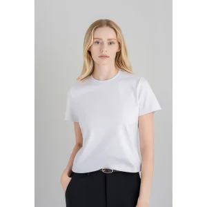 Special Neck Smart Basic White Tshirt