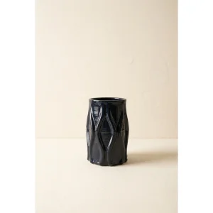 Black Textured Cup
