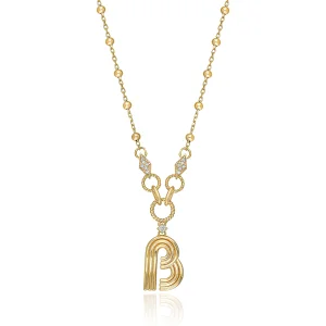 B Letter Me&myself Necklace
