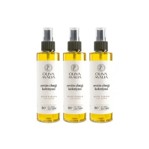 3 X Zeytin Çiçeği Kolonyası 200 Ml. Sprey Kapak