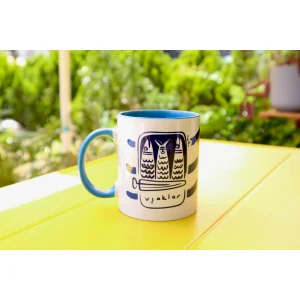 Uşaklar Baby Blue Porcelain Mug