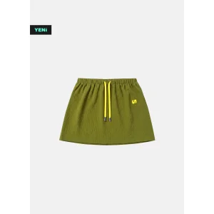 Nomadic Green Haki-yeşil Nakışlı Mini Etek