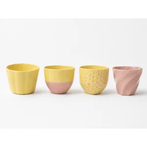 Stoneware Butter Pinky 4'lü Bardak Seti