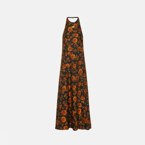 Sunset Floral Multi Maxi Elbise