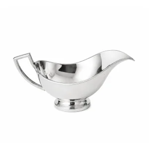 Butler Style Silver Plated Gravy Boat